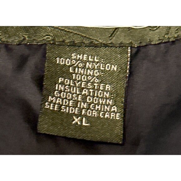 Eddie Bauer Brand Goose-Down Black Jacket Vest 100% Nylon Women's Size XL (READ) - Picture 10 of 15